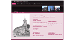 Desktop Screenshot of pfarre.hoefleindonau.at