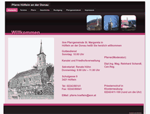 Tablet Screenshot of pfarre.hoefleindonau.at